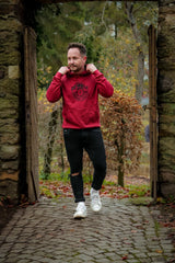 Herren Hoodie "Rot-Schwarz"