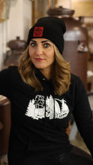 Beanie "Schwarz-Rot"