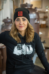 Beanie "Schwarz-Rot"