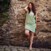 Damen Sommerkleid lang in 4 Farben