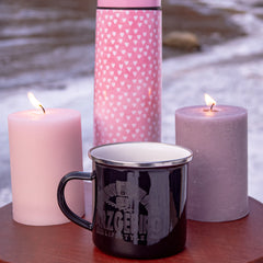 Emaille Dippel "Schwarz-Weiß"