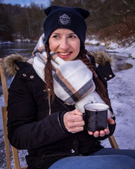 Emaille Dippel "Schwarz-Weiß"