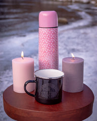 Emaille Dippel "Schwarz-Weiß"