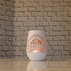 Windlicht „Glück Auf„ "White Edition"