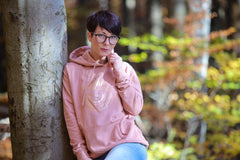 Damen Hoodie "Altrosa-Rosè Gold"