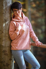 Damen Hoodie "Altrosa-Rosè Gold"