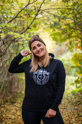 Damen Hoodie "Schwarz-Weiß"