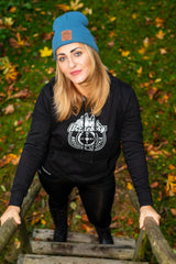 Damen Hoodie "Schwarz-Weiß"