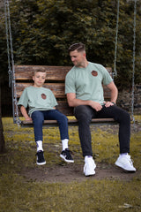 Kids Shirt "Olive+ LederPatch“