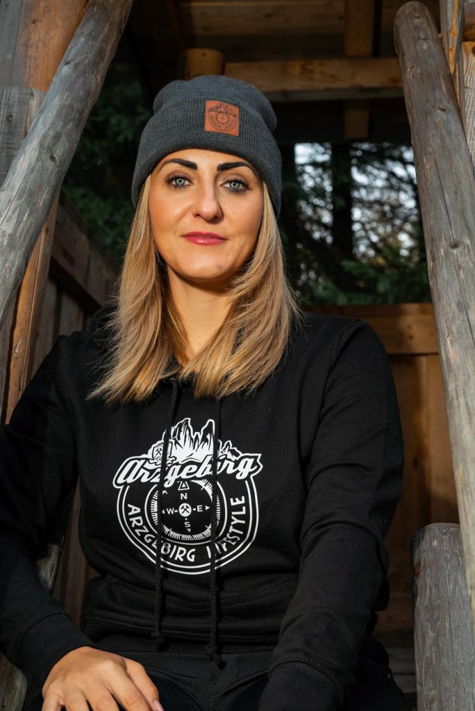 Damen Hoodie "Schwarz-Weiß"