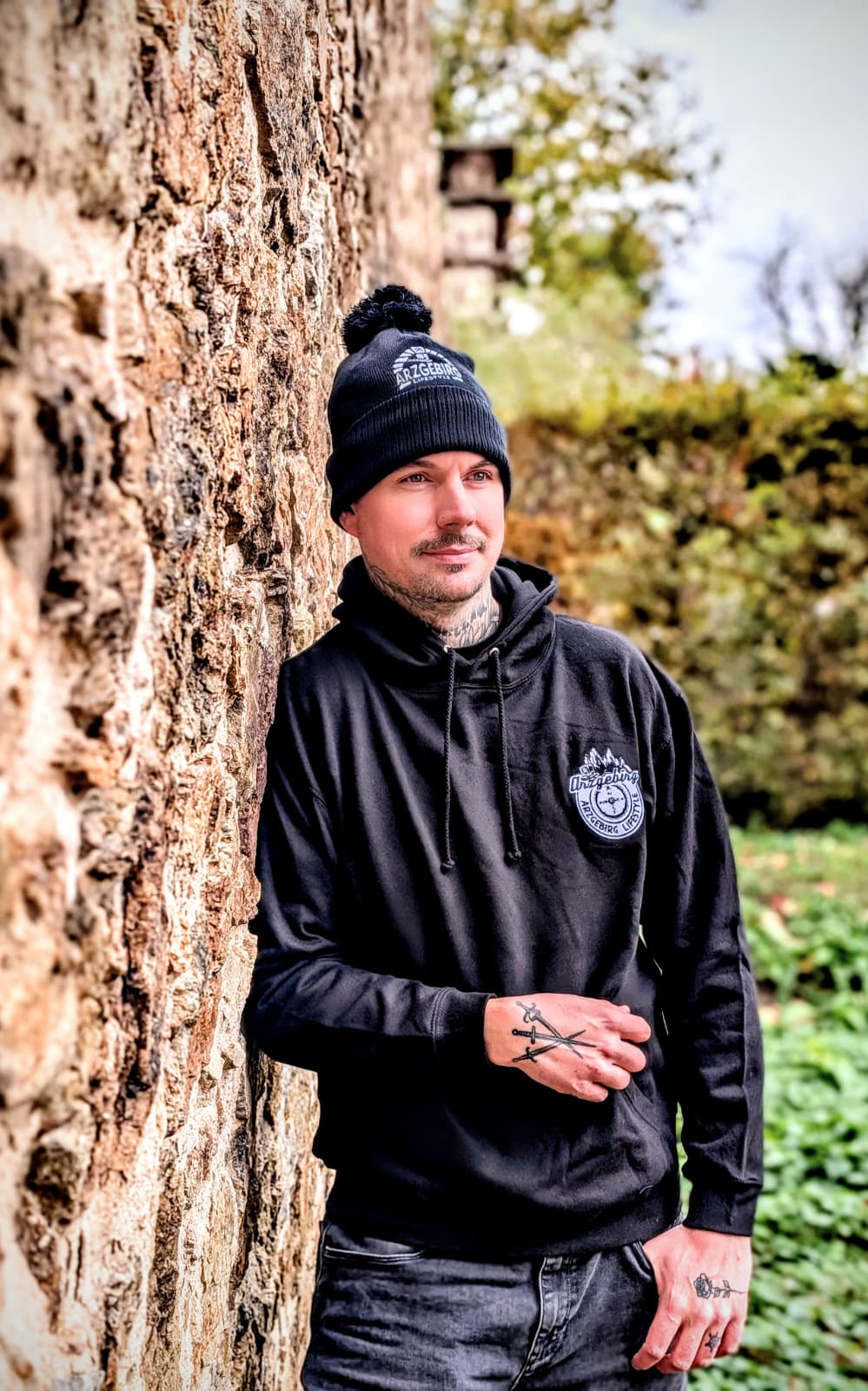 Herren Hoodie "Schwarz-Weiß"