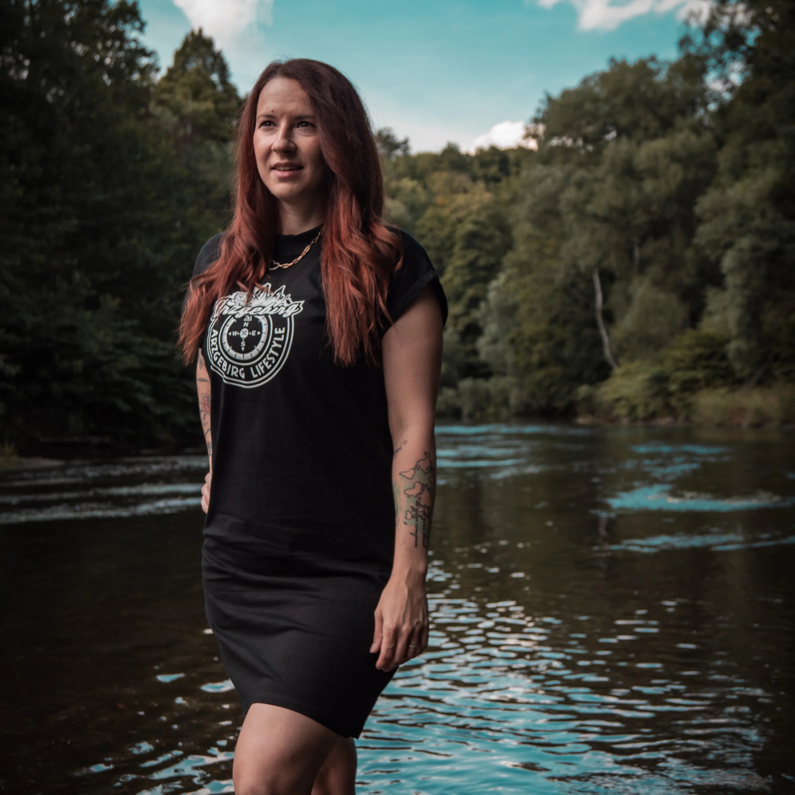 Damen Sommerkleid lang in 4 Farben