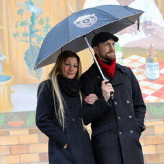Regenschirm "Schwarz-Silber"