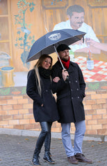 Regenschirm "Schwarz-Silber"