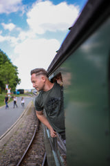 Herren T-Shirt "Olive-Schwarz Glanz"